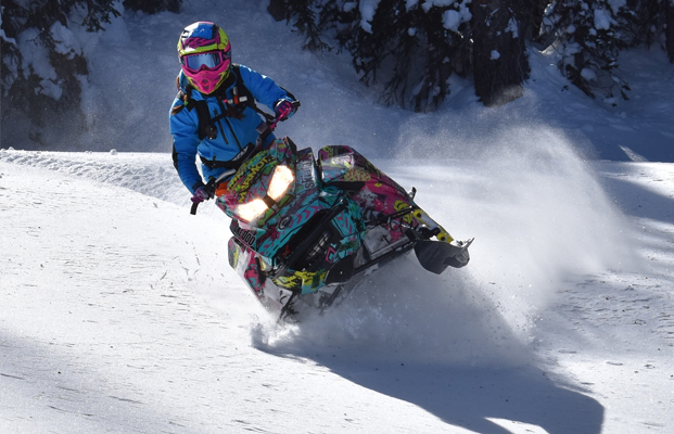 Activity-Snowmobile Making Tracks - Snowmobile
